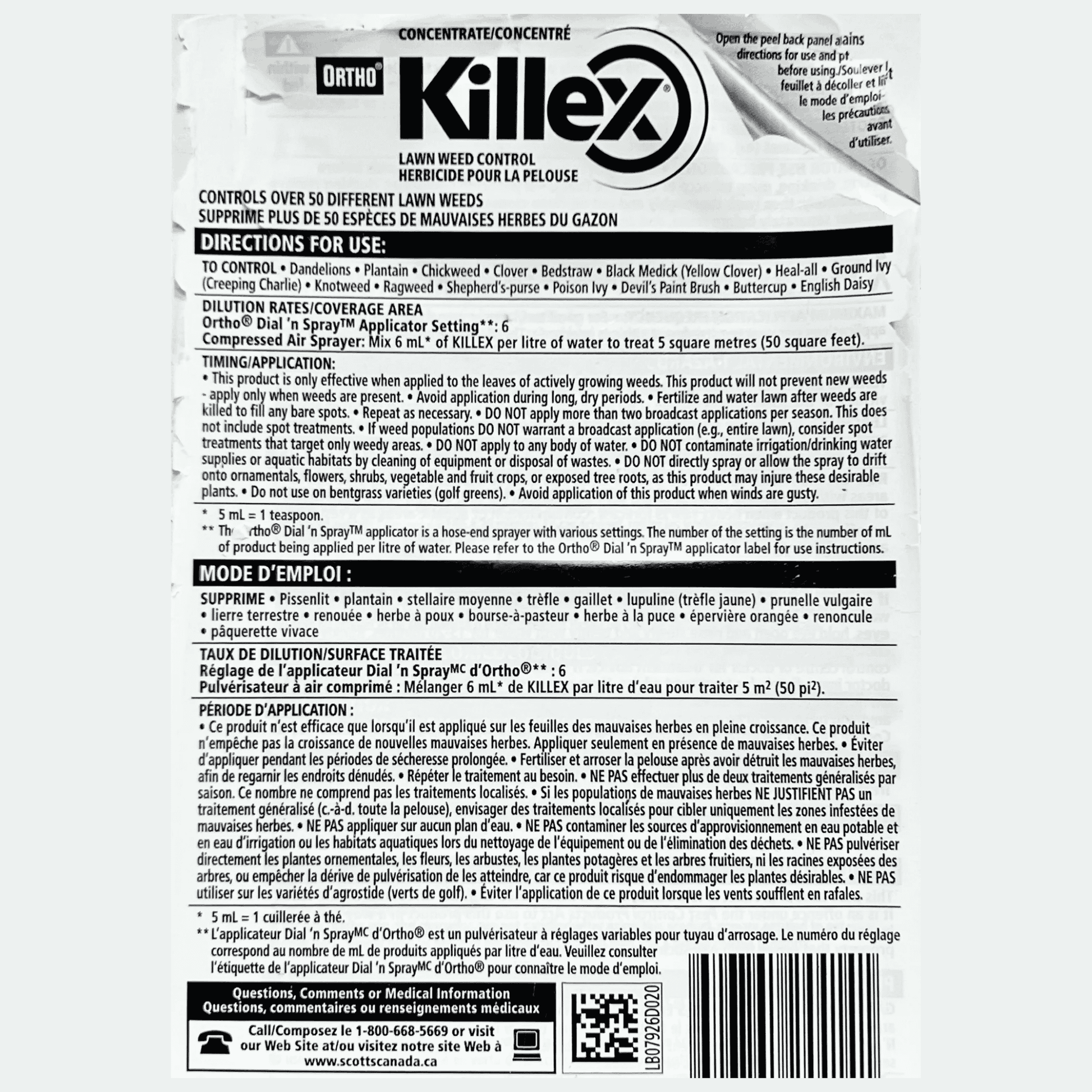 quelex herbicide label Killex Concentrate 1L