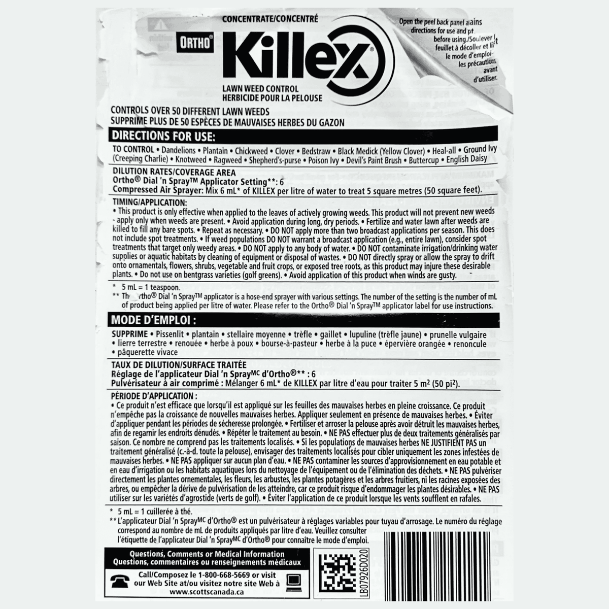Killex Concentrate 1L - Lawn Supply Canada