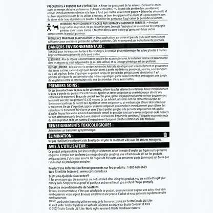 Killex Concentrate 1L product label with safety information and usage instructions for lawn weed control.