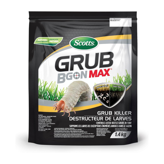 Scotts Grub B Gon Max grub killer packaging on a white background