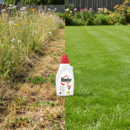 Roundup before and after